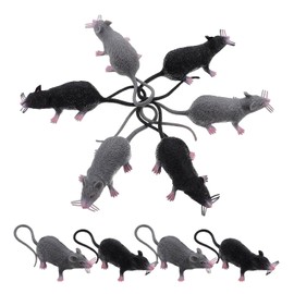JOINPAYA 10pcs Realistic Fake Rat Mouse: Plastic Rubber Rat Mice Lifelike Simulated Prank Props for Halloween Party Supplies Decorations