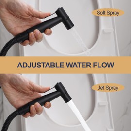 Matte Black Handheld Bidet Sprayer for Toilet, Baby Cloth Diaper Sprayer Bidet for Toilet, Stainless Steel Bathroom Hand Held Shattaf Shower Wall&Toilet Mount (1 Pieces Bidet Sprayer Head Only)