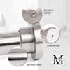 Meriville 1-inch Diameter Metal Spring Tension Rod, Closet Rod, Tension