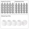 HARFINGTON 45pcs P80 Plasma Cutter Nozzle Electrodes and Shroud Cup