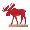 Melrose Moose Christmas Tabletop Decorations - 9.5" - Set of