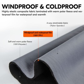 Vgo... Winter Waterproof Working Gloves, Cold Weather Duty Thermal Safety Work Glove for Cold Storage Freezer Building