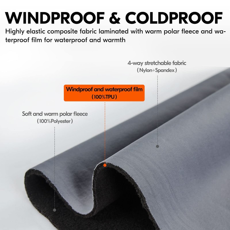 Vgo... Winter Waterproof Working Gloves, Cold Weather Duty Thermal Safety