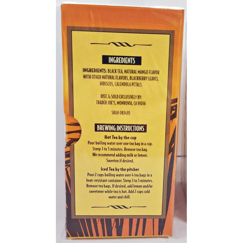 Trader Joe's Specialty Teas: Mango Black Tea (20 Bags) -