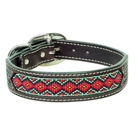 Weaver Pet Beaded Basket Weave Dog Collar