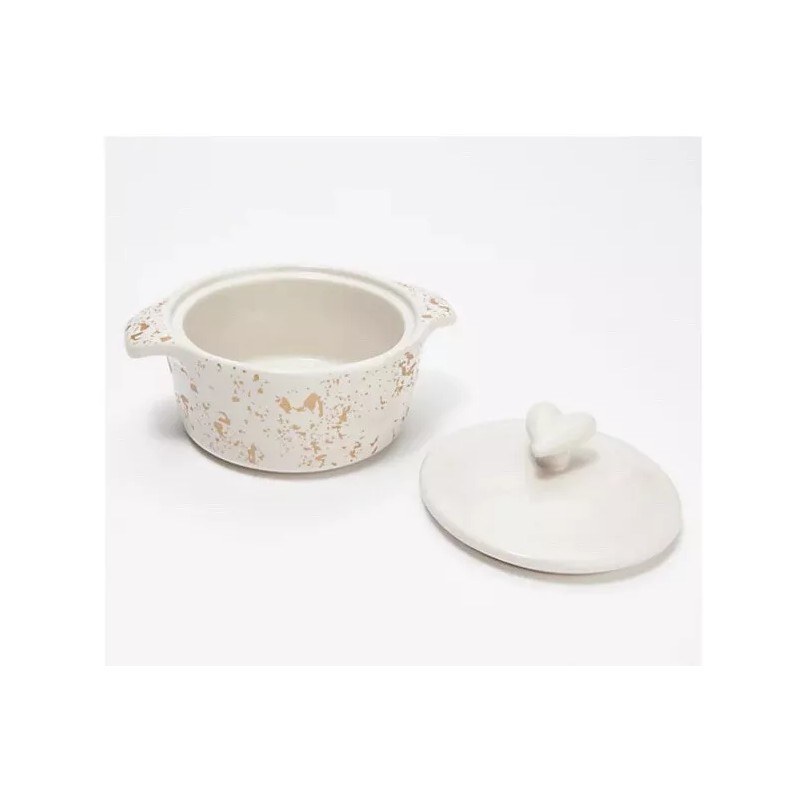 Ayesha Curry 4 Piece 10 Oz Mini Casseroles with Gold