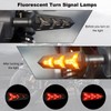 KVAEY 2 PCS Motorcycle Indicators Flowing Turn Signal Lights, Motorbike