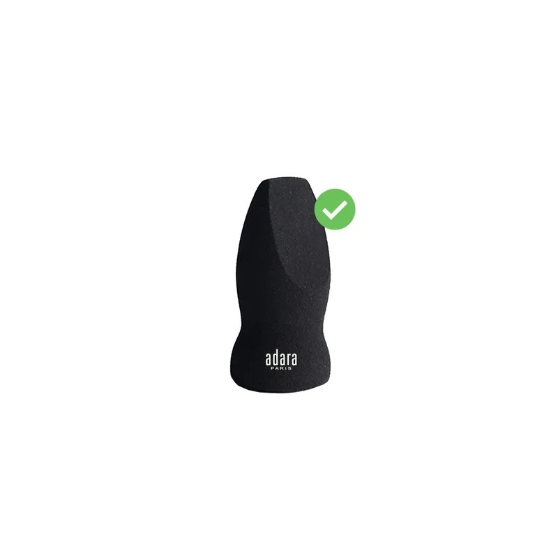 Esponja Negra Adara Paris Blending Sponge Aplicadora Maquillaje