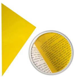 Yellow Overlay For Dyslexia A4 (Pack of 4) Visual Stress Relief, ADHD Aids | Cut to Size Coloured Overlays use as reading rulers & kids bookmarks, dyslexia overlays | Study Essentials