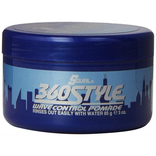 Lusters S-Curl 360 Wave Control Pomade 3 Ounce (88ml) (2 Pack)
