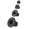 4pcs Low Profile Impoell Socket Adapter Set, Impact Degree Convertor,