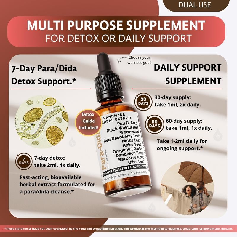 Para Dida Detox Wormwood + Black Walnut Hull Herbal Liquid
