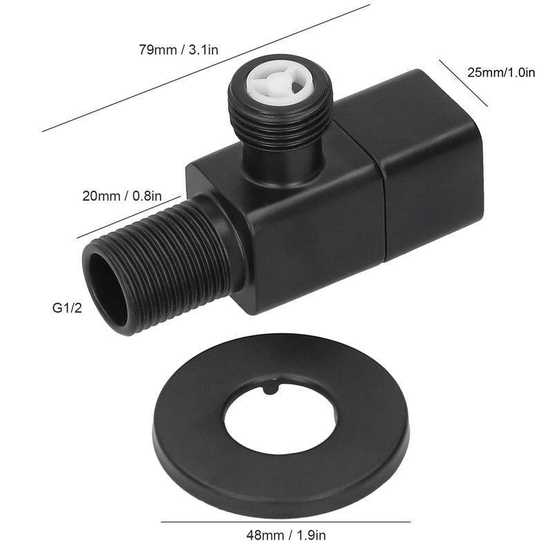 MUNEFE Angle Valve, Mixer Water Stop Valve, Faucets Shut Off
