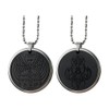 EMF Amulet Flying Archangel Protection Necklace,Volcanic Energy Stone Stainless Steel