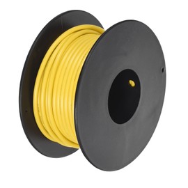 sourcing map 18AWG Wire 18 Gauge Stranded Wire PVC Hookup Wire 10M/33ft Yellow, Electrical Wire UL1007 Spool Tinned Copper Wire for Internal Connecting Wire, Marine