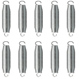 5.5 Inch Trampoline Springs – Heavy Duty Galvanized Steel Replacement Springs (10-Pack) – Compatible with Most Trampolines