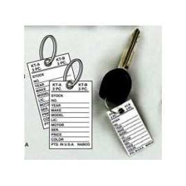 AutoDealerSupplies Nabco T16 Economy Paper Key Tag.  Box of 500