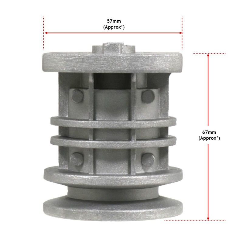 Spares2go Blade Boss Adaptor Hub 22.2mm compatible with Mountfield 421PD