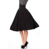 Belsira Circle Skirt Medium-Length Skirt Black XXL