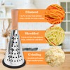 YALiya Vertical Cheese Grater, Lemon Grater, Kitchen Grater, Chopper for
