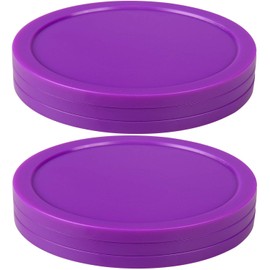 ONE250 3 1/4 inch Air Hockey Pucks, Full Size Goal Packs Replacement Accessories for Game Tables (6 Pcs) (Purple)