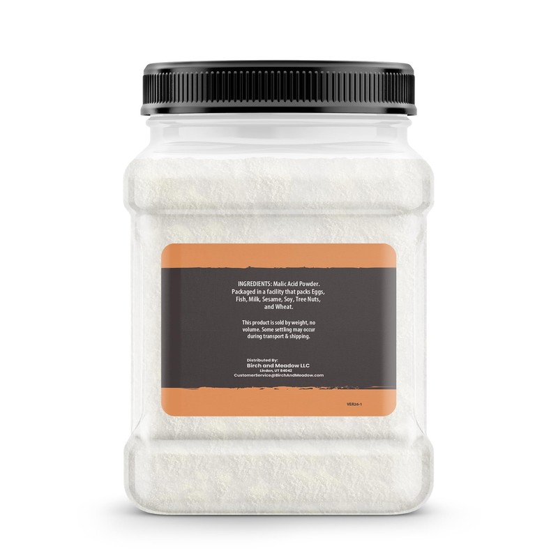 Birch & Meadow Malic Acid Powder, Flavor Enhancer, Sour Candies