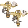 Biswing 1/2 Inch Brass Impact Sprinkler 2 Pack, Heavy Duty