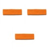 3 Pack Sport Headbands Soft Stretchy and Sweat Absorbing (Orange)