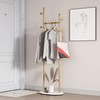 Smlttel Gold Clothing Rack With Shelves, Gold Coat Rack Freestanding