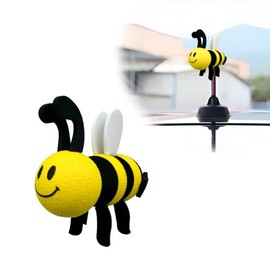 Decoración para antena de auto de abeja, bola de antena automotriz de espuma EVA de Happy Bee, fácil de encontrar auto en el estacionamiento, bonita d
