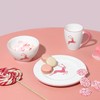 GMUNDNER KERAMIK Dessert Plate Gourmet Diameter 22 cm Pink Deer