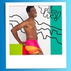 Sporti Traje de baño de pierna cuadrada sólida, Turquesa, 26
