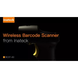 Inateck 1D Bluetooth Wireless Barcode Scanner With Charging Base BCST-60+BS0400