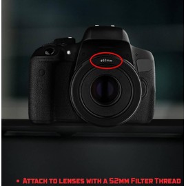 52MM HD Sport Action 2X Tele Zoom Lens for Nikon D3200,D3000 D5300 D5000 D5200 D3300 D90 D80 D40 D40X D70, (Note: Work Only with Lenses 52MM Filter Thread Size)