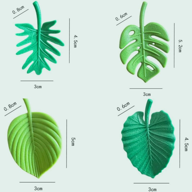 HannaFires 8pcs Creative Turtle Leaf Refrigerator Magnet Set – Fun