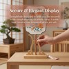 Bamboo Fan Display Stand, Sturdy Holder for Chinese Tuan Shan,