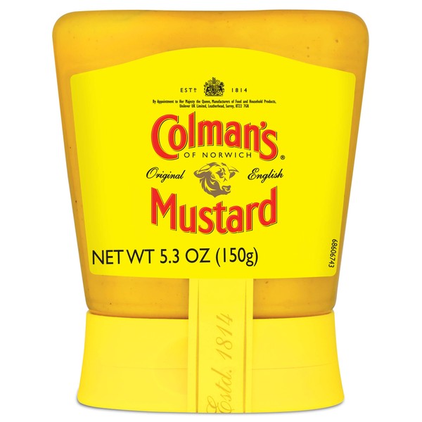 Colman's Squeezy Mustard, 5.3-Oz, Pack of 6