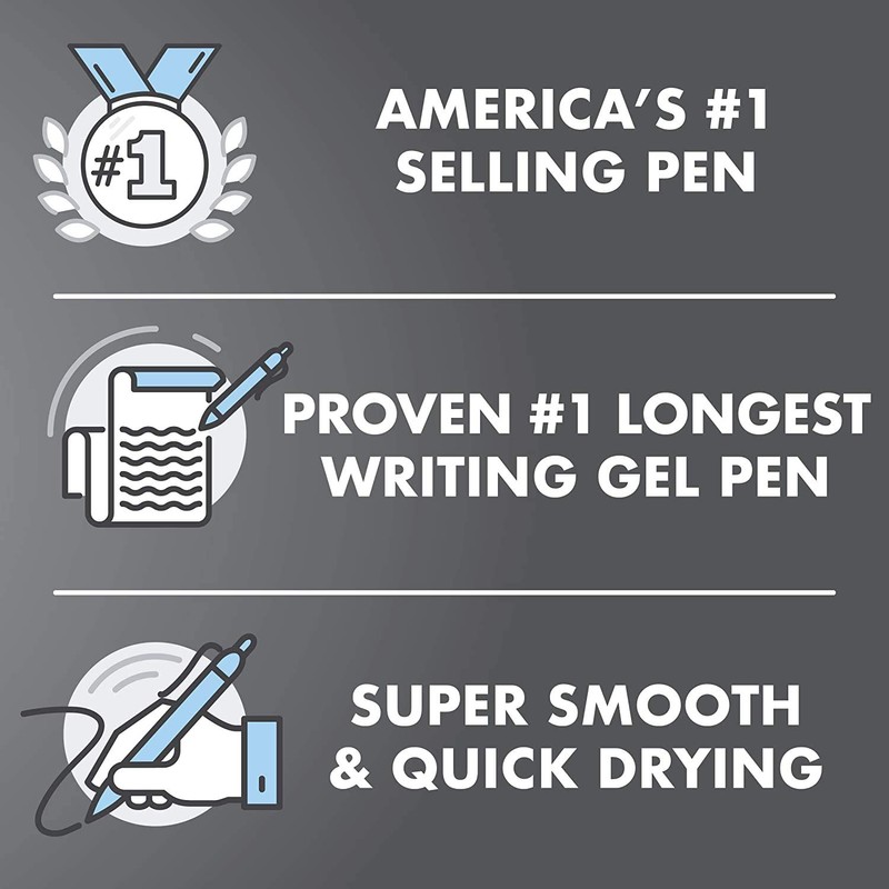 Pilot G2 Metallics Retractable Rollerball Gel Pens, Fine Point, 0.7mm,