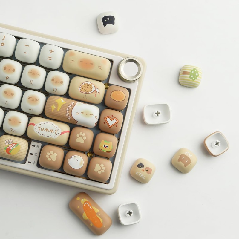 JakeTsai 137 Keys PBT Keycaps, MOG Profile Keycaps, Dye Sublimation,