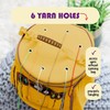 Durable Knitting Bag Organizer Canvas Crochet Accessories & Supplies Organizer