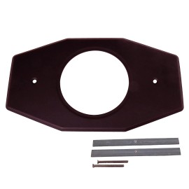 Westbrass D502-12 One-Hole Remodel Plate for Moen and Delta, Oil Rubbed Bronze