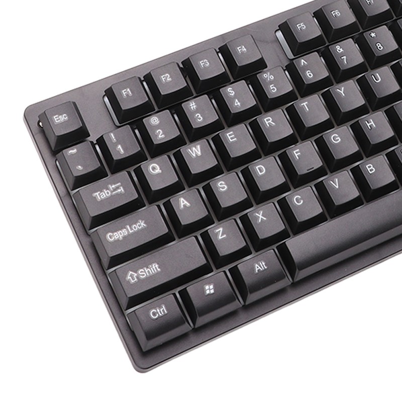 Keyboard Colorful Light Stable 104keys Suspended Keycap Wired Mechanical Gaming