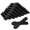 50pcs Eyeshadow Applicators Black Double-side Eye Shadow Brushes Short Sponge