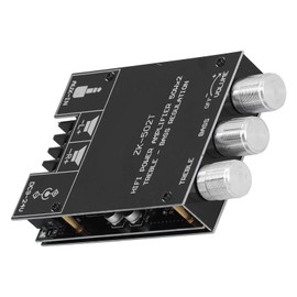 Channel Power Amplifier Zk-502t, Module Stereo AMP Board with Treble Bass Control ZK‑502T