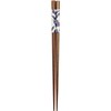 Ishida 11619 Chopsticks Made in Japan Hexagonal Eggplant 9.1 inches