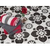 PVC floor covering, vinyl floor in nostalgic retro design, DIN