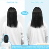 Ukira Clip in Hair Extensions Human Hair Brown Hair Extensions