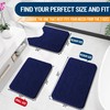 OLANLY Bathroom Rugs 24x16, Extra Soft Absorbent Chenille Bath Rugs,