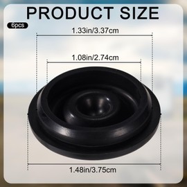 4pcs Rubber Grease Cap Compatible with Dexter EZ Lube Trailer Axle, Trailer Dust Cap Rubber Bearing Dust Cap for Axles Dexter 85-1, 085-001-00, Tiedown Engineering 88174, AL-KO 085-016-0