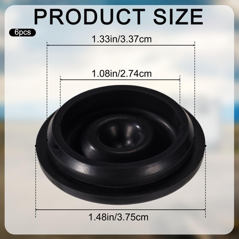 4pcs Rubber Grease Cap Compatible with Dexter EZ Lube Trailer